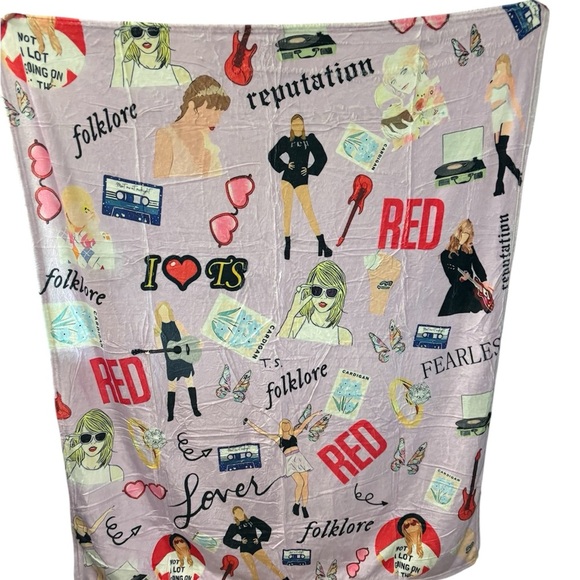 Taylor Swift Multicolor Blanket - Picture 2 of 2
